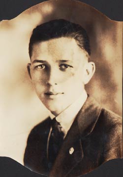 Benton Baldwin, High School Commencment Portrait, 1926 (Source: Baldwin)